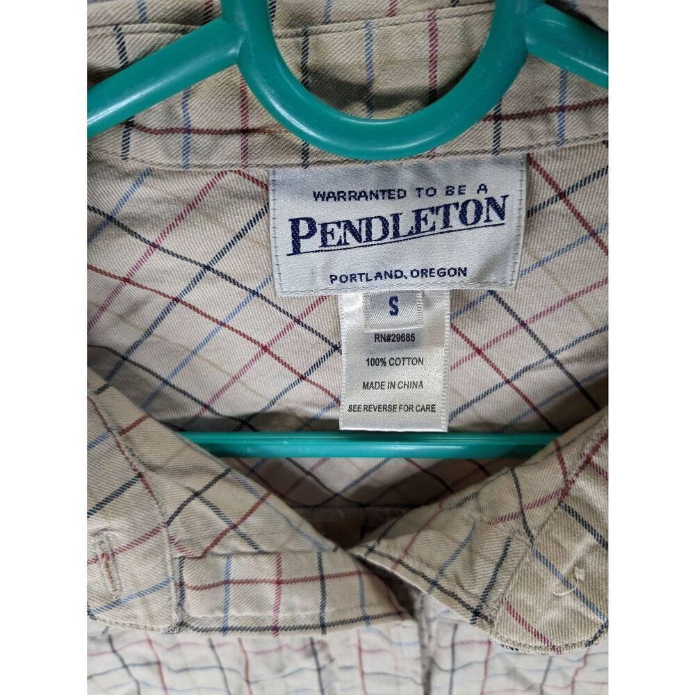 Vintage Pendleton Button Front Collared Shirt 100… - image 3